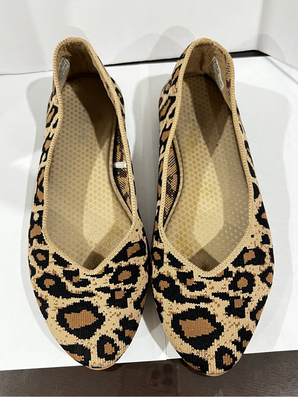 Skechers Animal Print Washable Knit Slip-On Cleo Claw-Some Flat Shoes Size 8 - Picture 7 of 12
